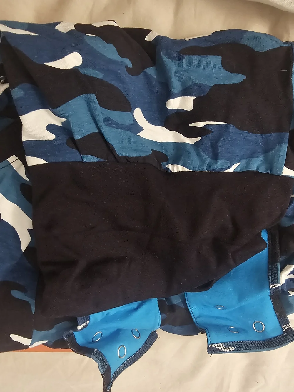 Suitcal Recovery Suit Dog - Blue Camouflage - Like New